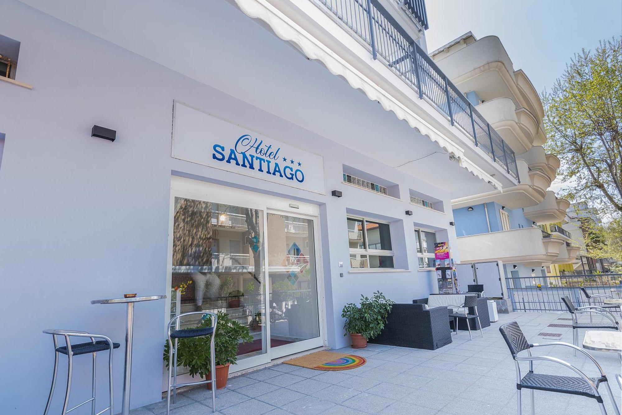 Hotel Santiago Римини Экстерьер фото